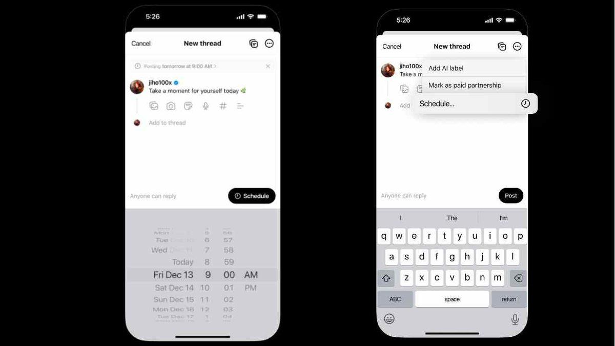 Threads Kullanıcılarına Müjde: Gönderi Zamanlama Özelliği Test Aşamasında!