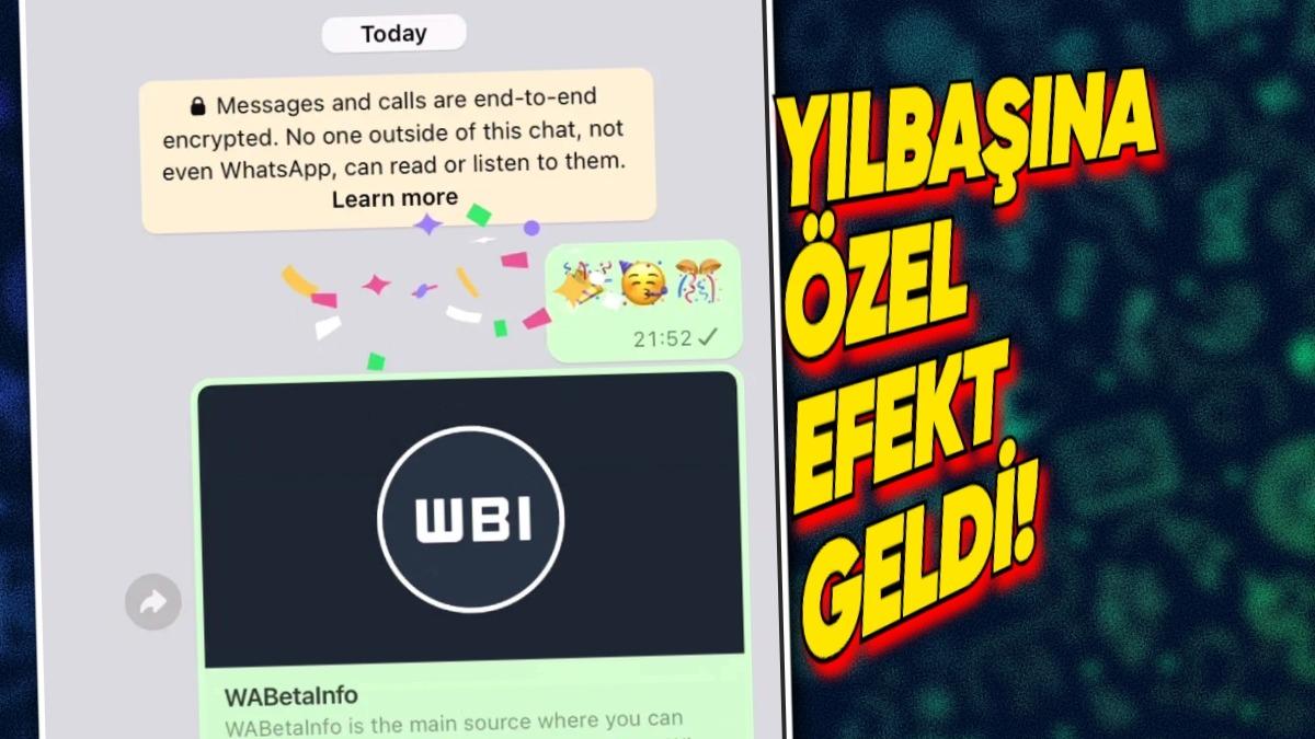 WhatsApp’a Çok Seveceğiniz Yılbaşı Özelliği Geldi: Sohbetlerde Konfeti Patlatabileceksiniz!