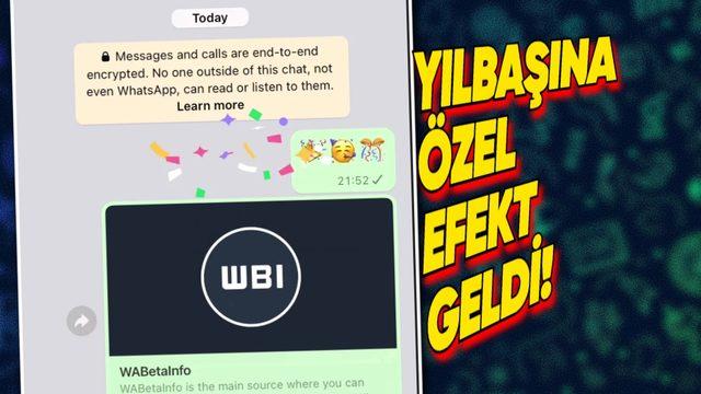 WhatsApp’a Çok Seveceğiniz Yılbaşı Özelliği Geldi: Sohbetlerde Konfeti Patlatabileceksiniz!