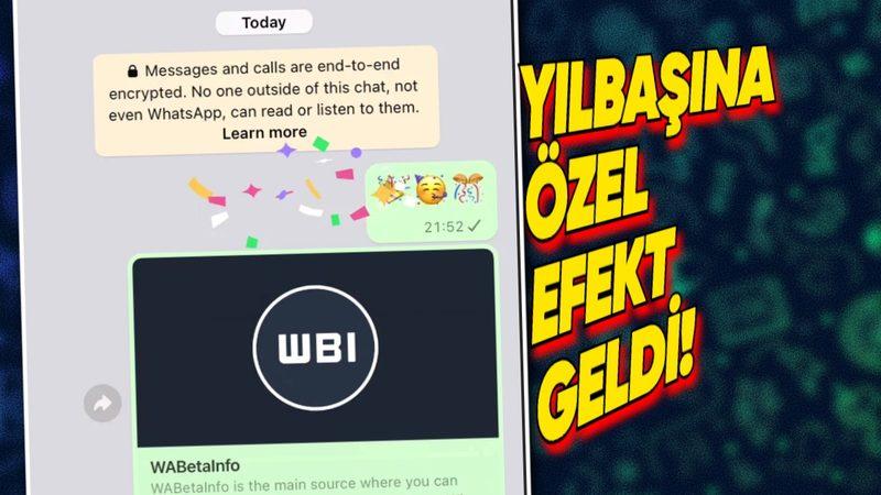 WhatsApp’a Çok Seveceğiniz Yılbaşı Özelliği Geldi: Sohbetlerde Konfeti Patlatabileceksiniz!