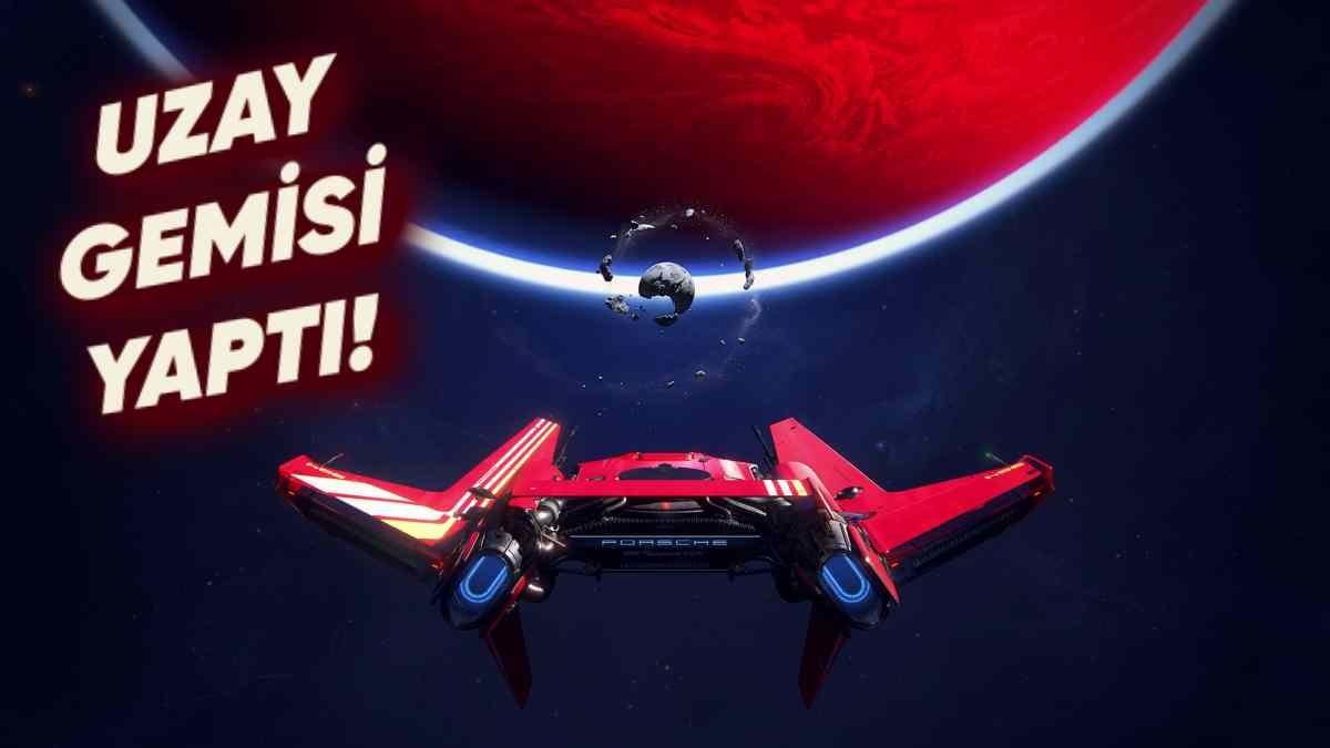 Porsche, Yeni Bir Oyun İçin Özel Uzay Gemisi Tasarladı! (Her Masada da Varım Diyor Sanki)