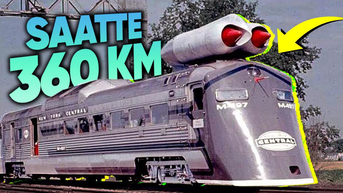 İki Jet Motoru ile Çalışan "Turbojet" Trenin Neden Üretimi Devam Etmedi? Bugün Yüksek Hızlı Trenler Yerine Onu Kullanıyor Olabilirdik!