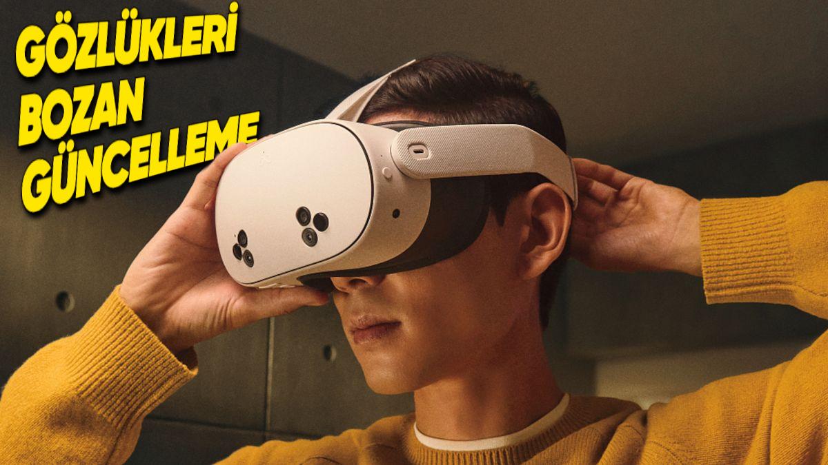 Meta’nın Sanal Gerçeklik Gözlükleri, Yazılım Güncellemesiyle Bozuldu