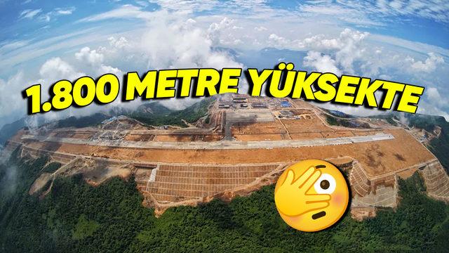 Resmen Bulutların Arasına Yapılmış: Çin Neden O Kadar Yer Varken Gidip Dağın Zirvesine Bir Havalimanı İnşa Etti?