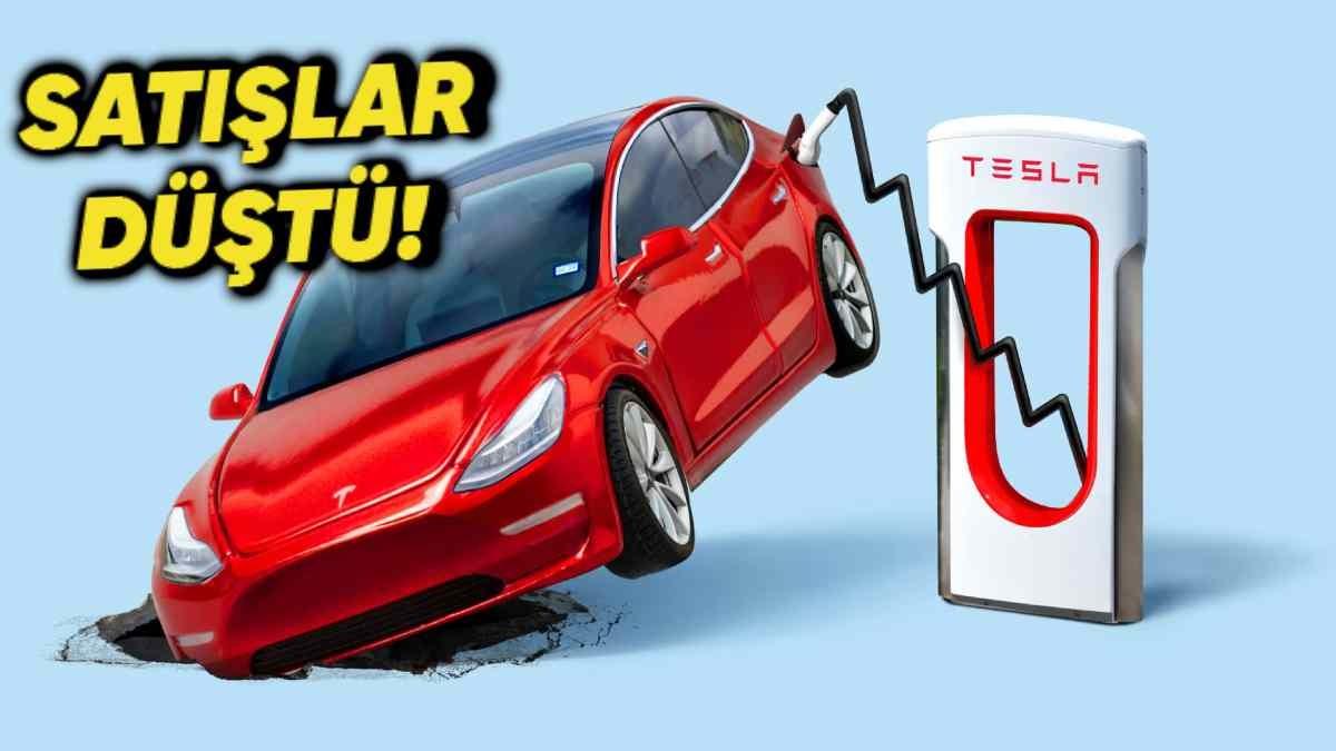 Elektrikli Araç Pazarındaki Rekabetten Etkilenen Tesla’nın, 2024 Verileri Alarm Veriyor: Satışlar İlk Kez Bu Kadar Düştü (Herkes Yerini Alsın, Ortalık Kızışacak!)