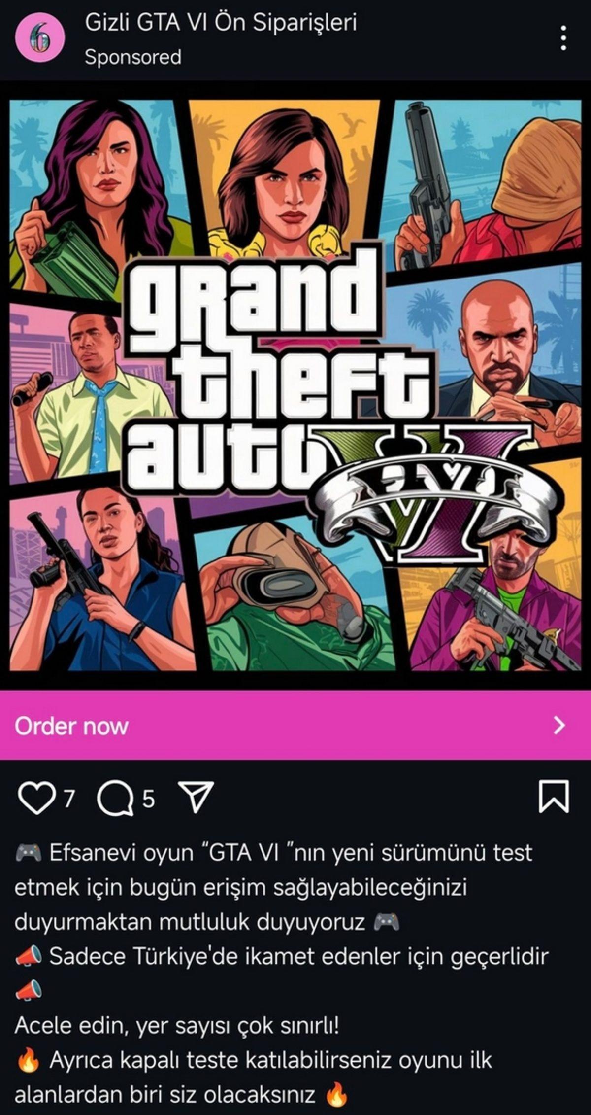 GTA 6 Bekleyenler Dikkat: Erken Erişim Adı Altında Satış Yapanlara Paranızı Kaptırmayın!