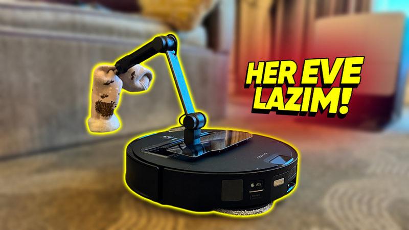 Bildiğiniz Bütün Robot Süpürgeleri Unutun: Roborock’tan Mekanik Kollu Robot Süpürge Geliyor!