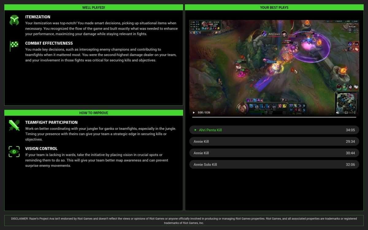 Esporcu Olmak İsteyenlere: Razer’dan Yeni Yapay Zekâ Espor Koçu Geliyor!