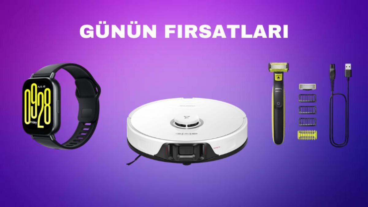 Robot Süpürgeden Akıllı Saate Günün Fırsatları Kapsamında Alabileceğiniz İndirimli Ürünler