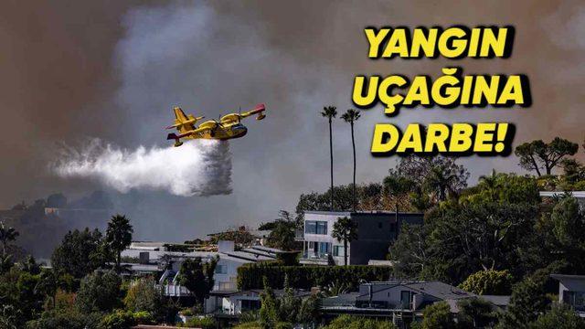 Yangın Söndürme Operasyonu Sekteye Uğradı: Los Angeles’teki Yangın ile Savaşan Bir Uçağa Drone Çarptı!