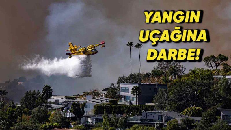 Yangın Söndürme Operasyonu Sekteye Uğradı: Los Angeles’teki Yangın ile Savaşan Bir Uçağa Drone Çarptı!