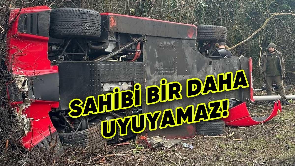 Paha Biçilemeyen Bir Ferrari F40, Trafik Kazasına Karıştı: Araç Kullanılamaz Durumda [Video]