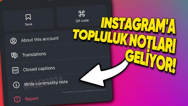 Instagram’ın X Benzeri "Topluluk Notları" Özelliğinden İlk Ekran Görüntüsü Geldi