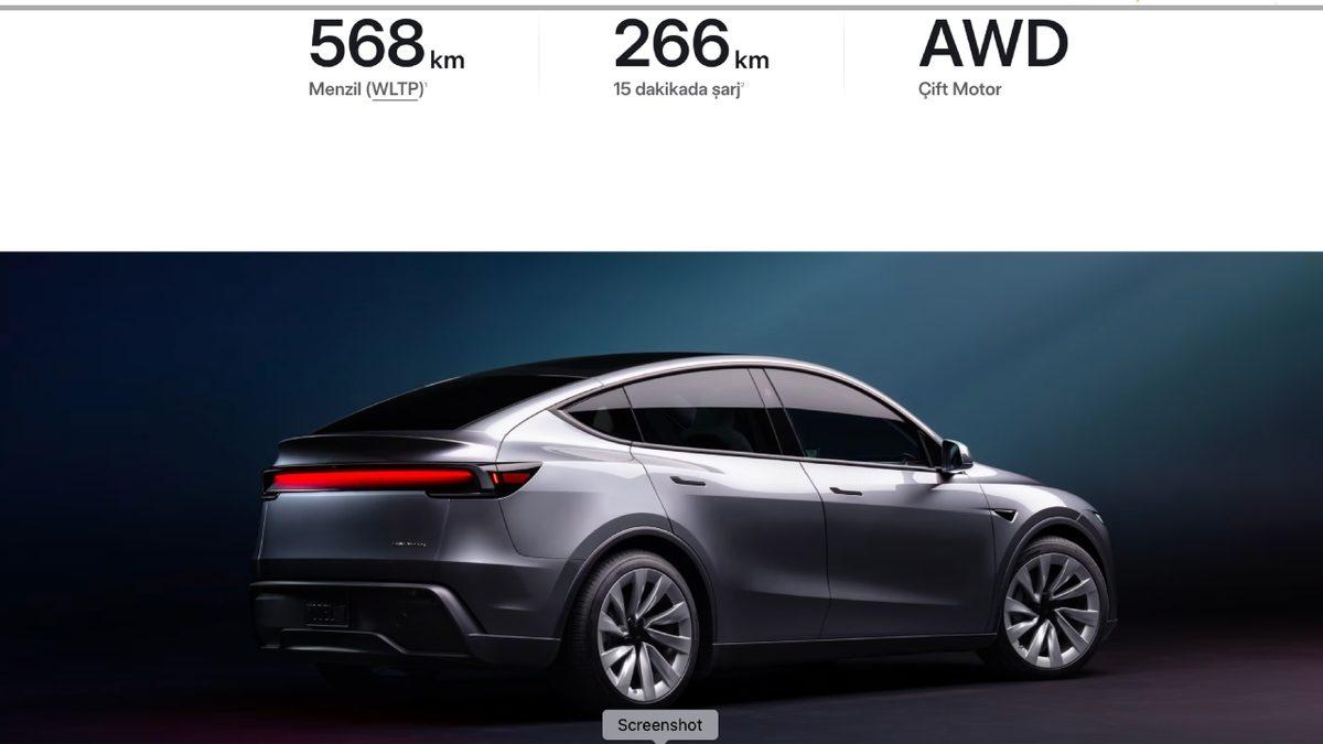 Yeni Tesla Model Y 