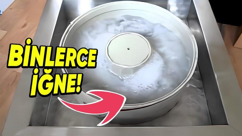 Çamaşır Makinesine Benzeyen ve İçinde Binlerce Çelik İğne Dönen Bu Makine Tam Olarak Ne İşe Yarıyor?