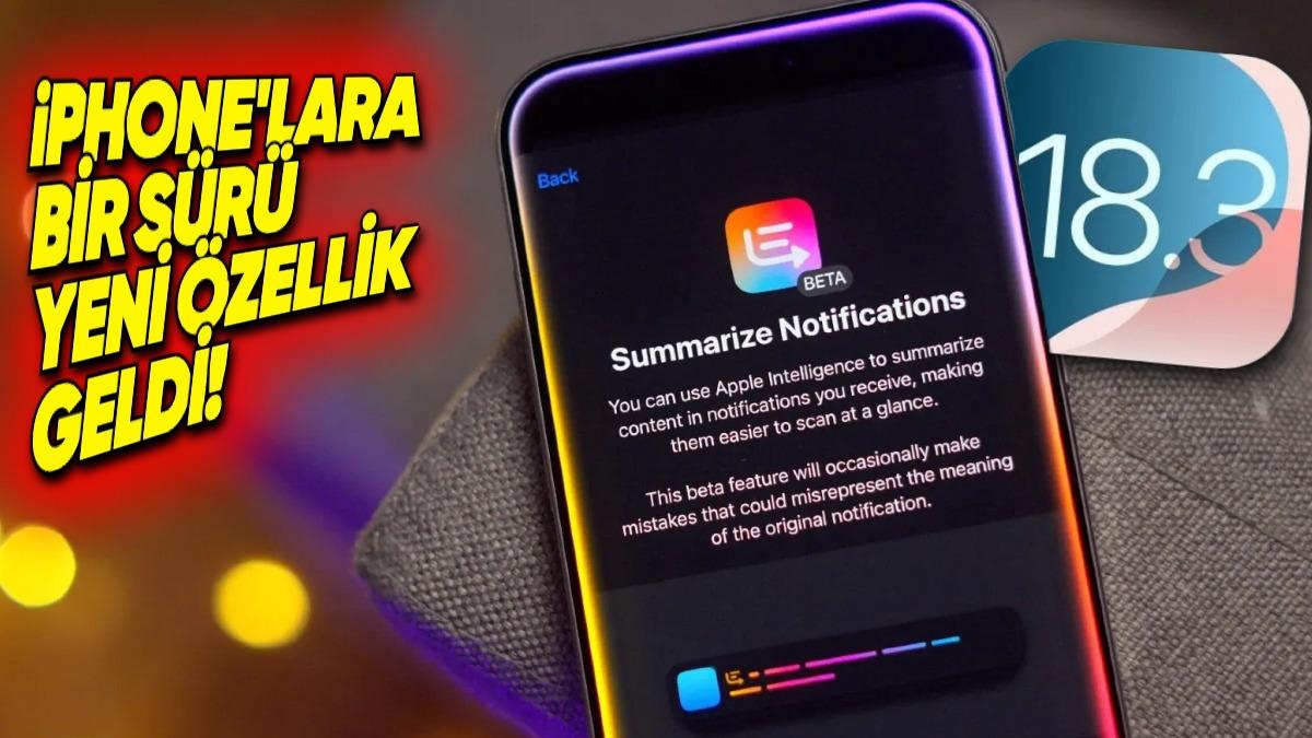iOS 18.3 Yayımlandı: İşte iPhone’lara Gelen Yeni Özellikler