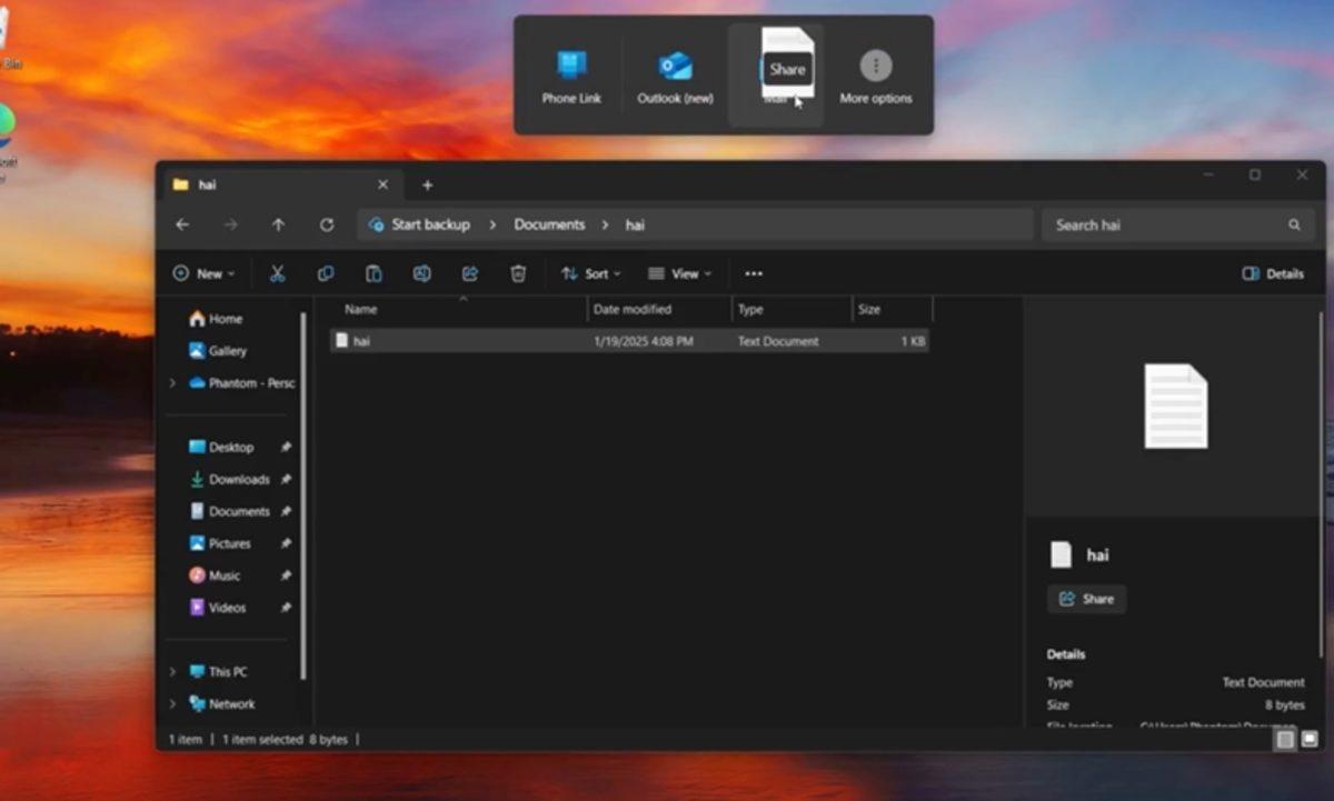 Windows 11’e Yeni Dosya Paylaşım Özelliği Geliyor: Sürükle Bırak İşlevi Daha Kolay!