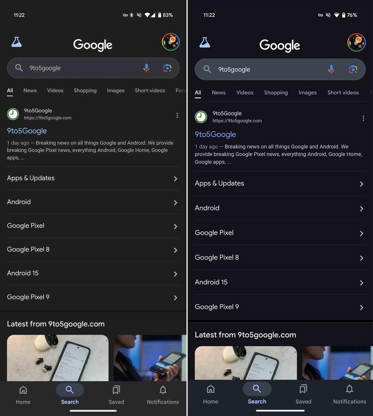 Google Arama Sayfasının Rengi Değişiyor: İşte Yeni Tasarımın İlk Ekran Görüntüsü