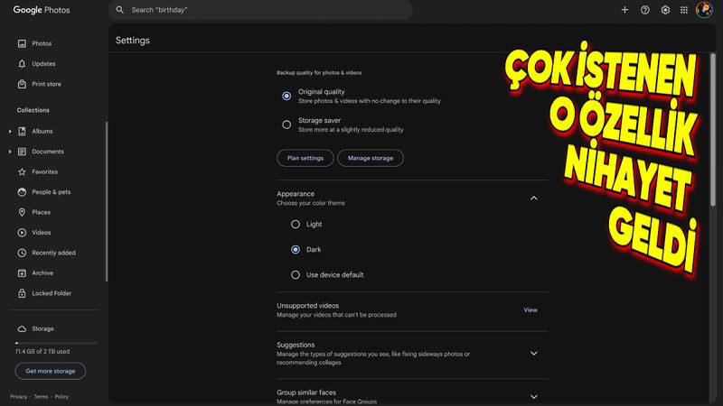Google Fotoğraflar’ın Web Sürümüne Uzun Zamandır Beklenen Bir Tasarım Özelliği Nihayet Geldi!