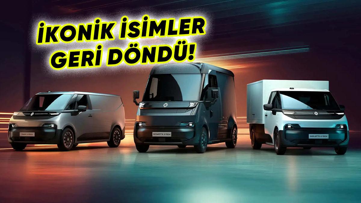 Renault, "Elon Musk mı Tasarladı Bunu?" Dedirten Fütüristik Görünümlü Elektrikli Hafif Ticari Araçlarını Tanıttı