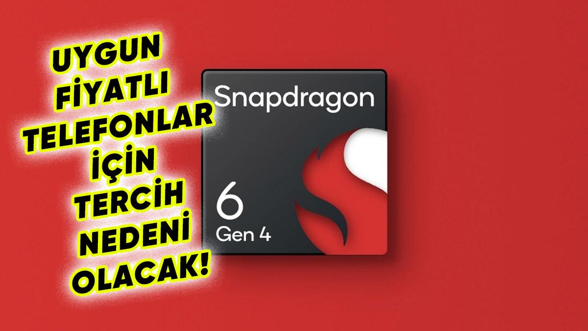 Uygun Fiyatlı Telefonlara Yapay Zekâ Desteği Getirecek Snapdragon 6 Gen 4 Tanıtıldı