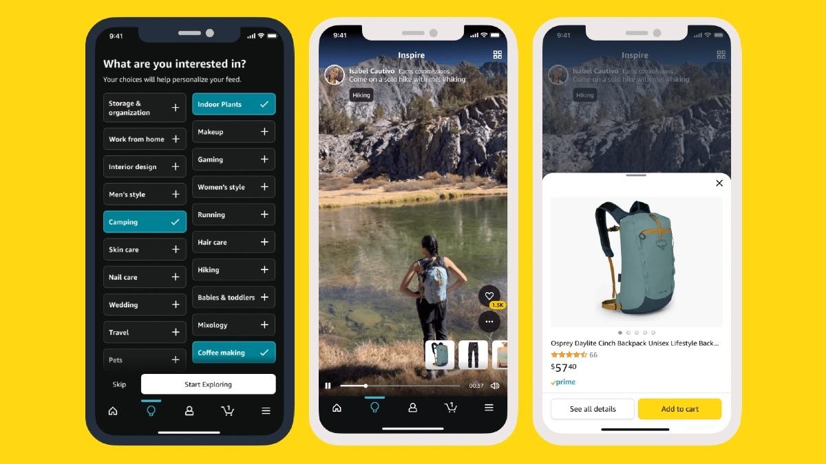 Amazon, TikTok veya Instagram Reels İzler Gibi Ürünler Arasında Gezmenizi Sağlayan "Inspire" Özelliğinin Fişini Çekti