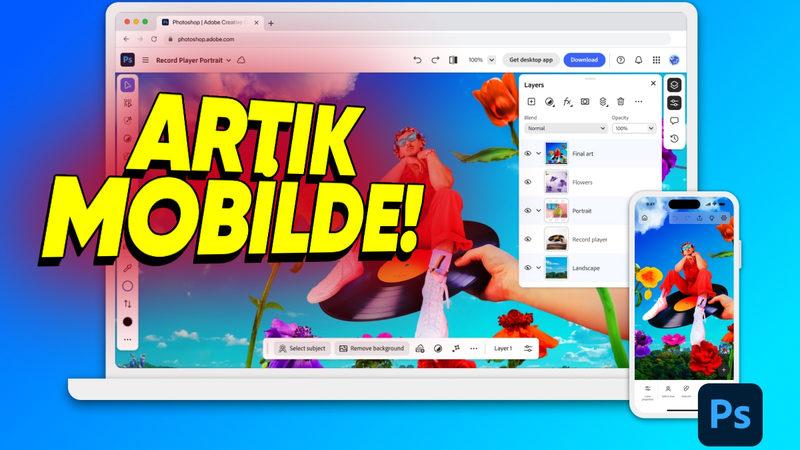 Photoshop Uygulaması Ücretsiz Olarak iPhone’lara Geldi: Yakında Android’e de Gelecek!