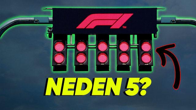 Formula 1 Yarışlarında Yarış Başlarken Neden Özellikle 5 Tane Işık Yanıyor?