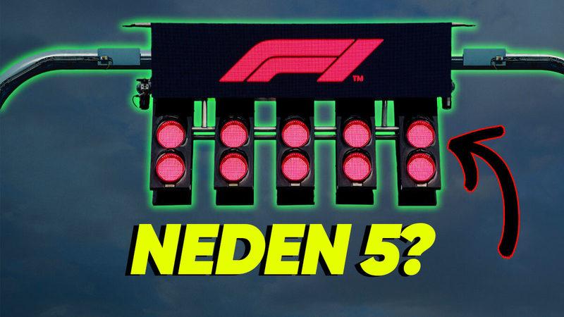 Formula 1 Yarışlarında Yarış Başlarken Neden Özellikle 5 Tane Işık Yanıyor?