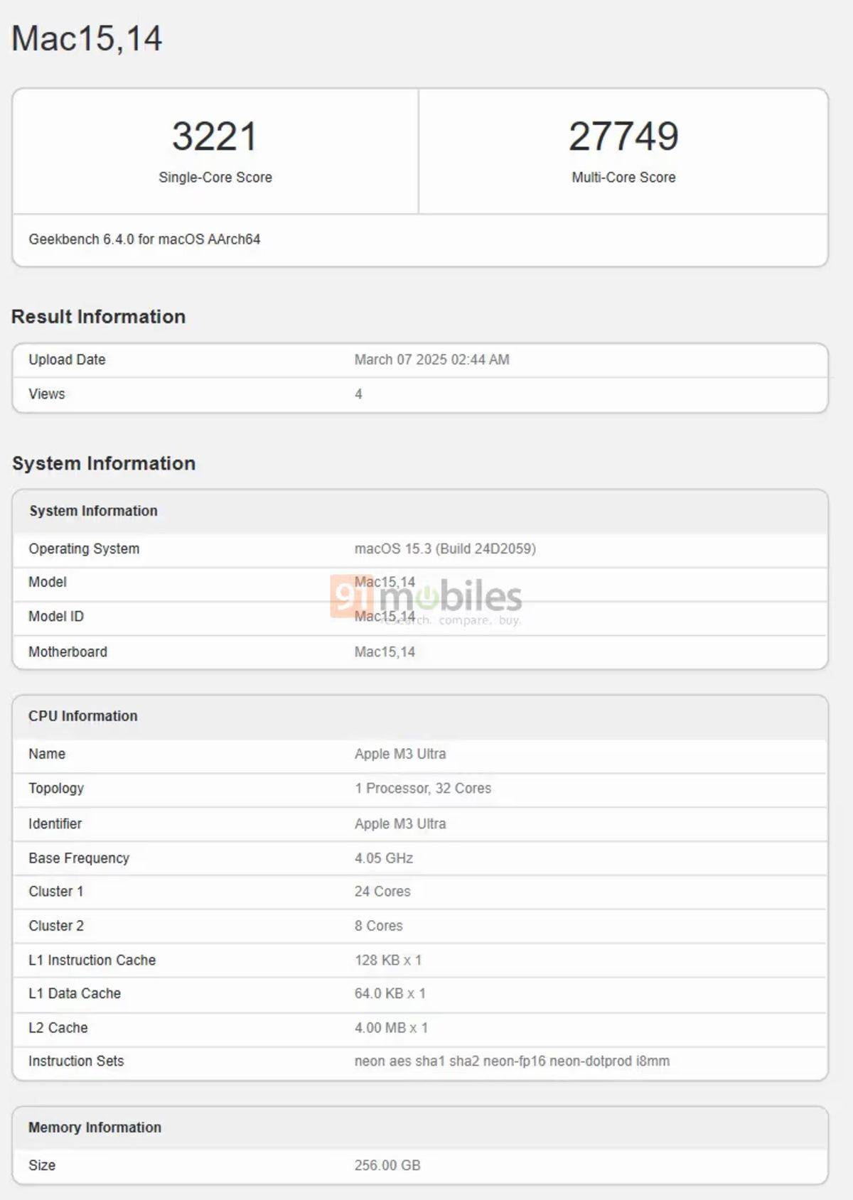 Apple’ın M3 Ultra İşlemcisi Performans Testine Girdi: M4 Max’ten Daha mı İyi?