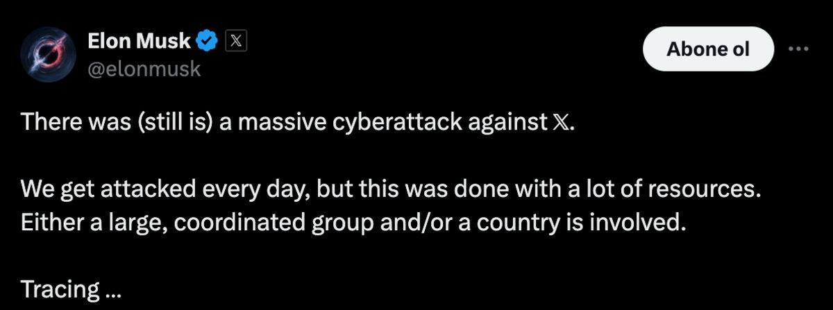 Elon Musk, X’te Bütün Gün Yaşanan Erişim Sorununun Nedenini Açıkladı: 