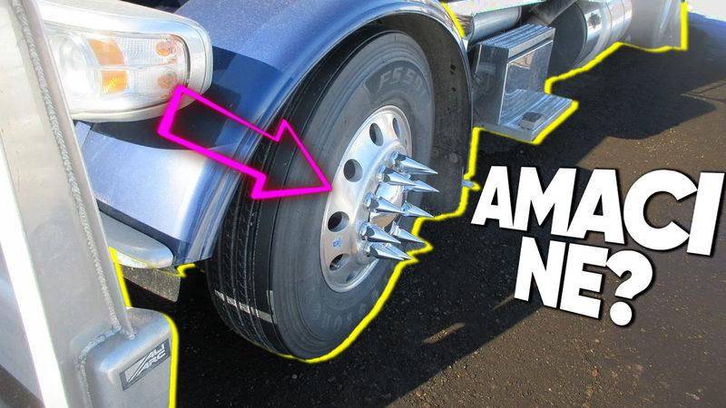 Amerika’daki Kamyonların Tekerleklerinde Neden Bu Çiviler Oluyor? (Bizde Olmamasının Bir Sebebi Varmış)