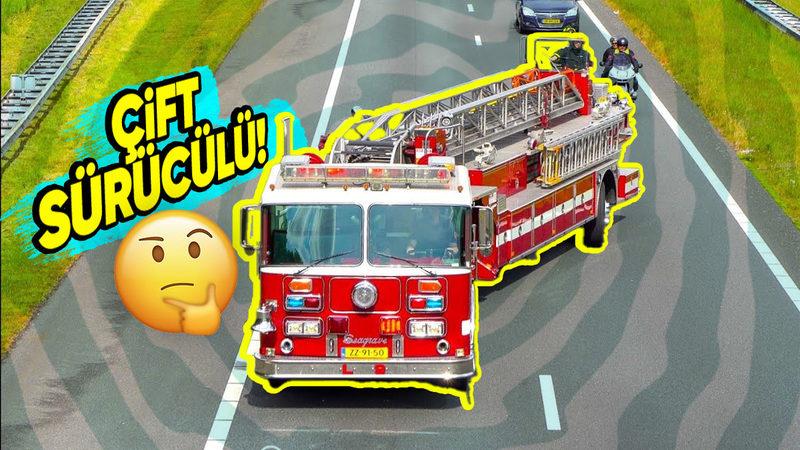 İki Sürücüsü Olan ve Yanlayarak Giden Bu İtfaiye Araçları Neyin Nesi?