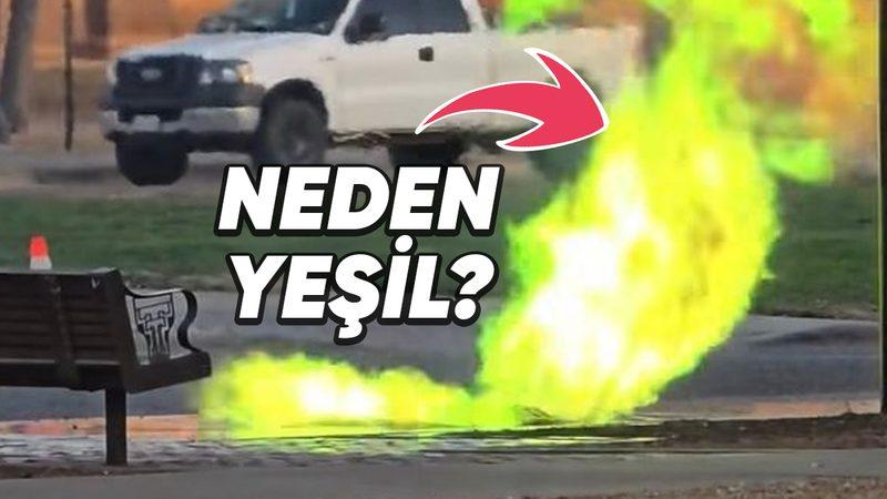 Teksas Teknik Üniversitesi’ndeki Rögar Kapaklarından Yükselen Bu Yeşil Alevler Aslında Neyin Nesi?