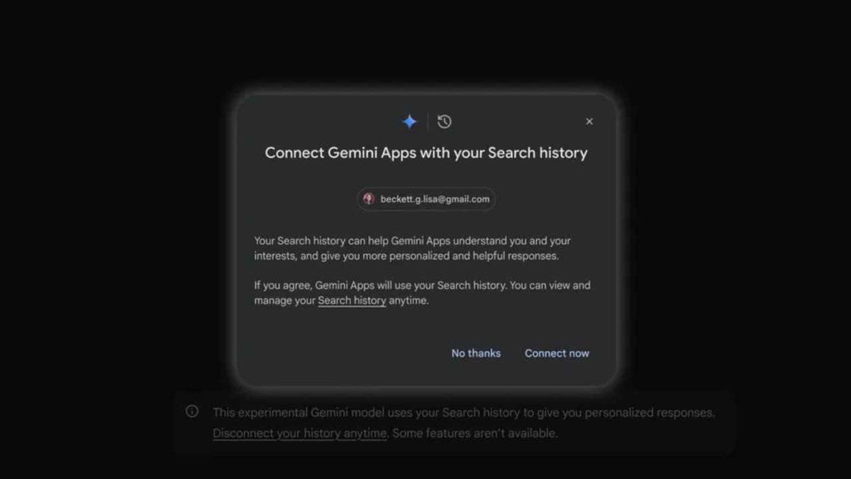 Google, Gemini’ı Daha da Akıllı Hâle Getiriyor: Artık Bizi Geçmişimizden Tanıyacak!
