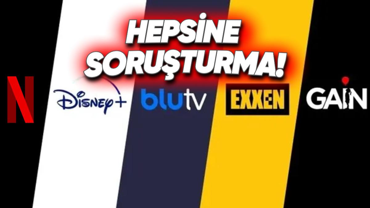 Rekabet Kurulu; Netflix, Disney+, Exxen, BluTV, GAİN ve Prime Video’ya Soruşturma Başlattı: İşte Nedeni