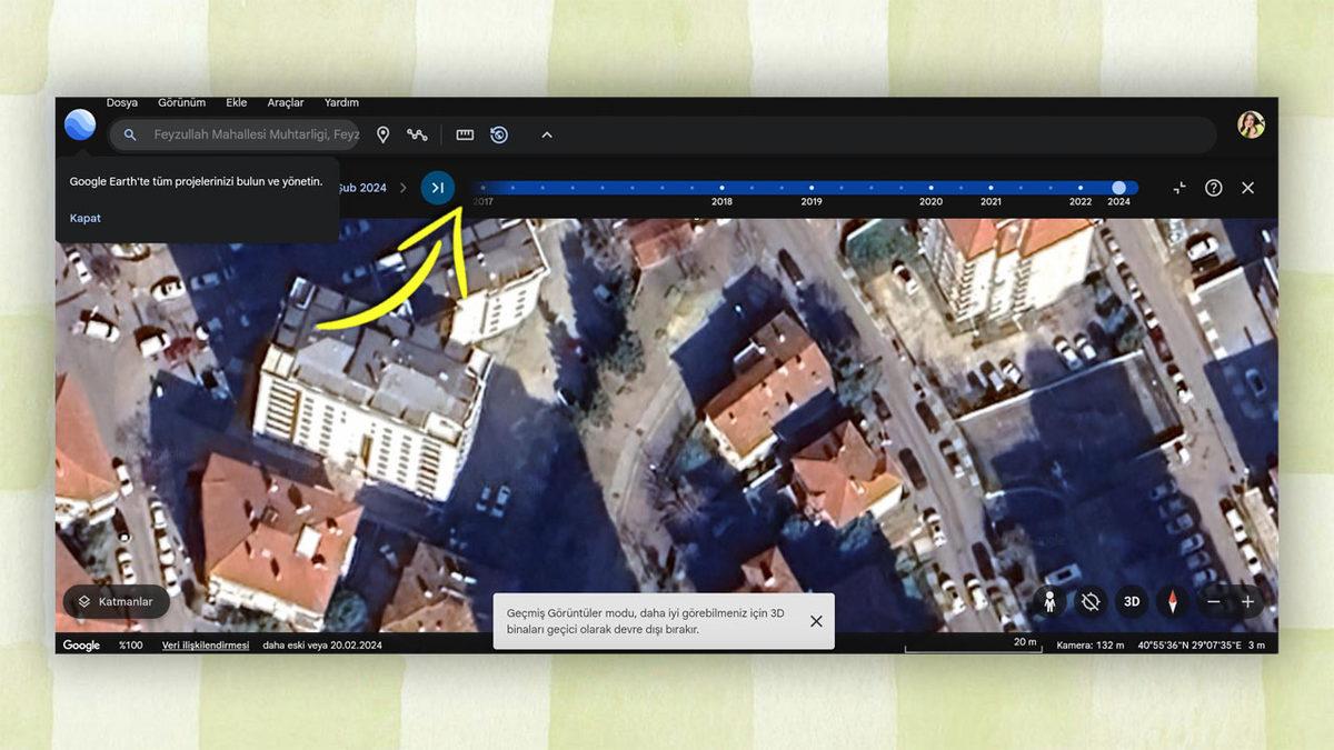 Google Maps ile Yaşadığınız Yerde Zamanda Yolculuk Yapabilirsiniz! İşte Yıllar Önce Oranın Nasıl Göründüğünü Keşfetme Yolu