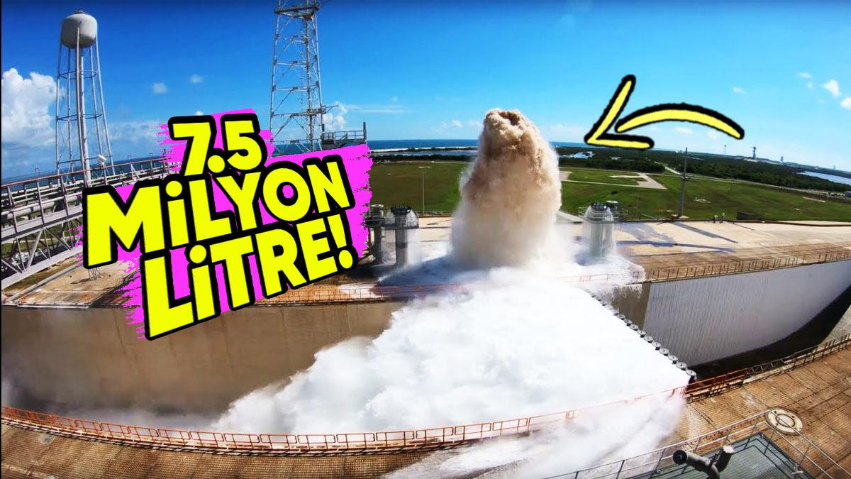 NASA, Soğutmak İçin Değilse Neden Roket Fırlatırken Milyonlarca Litre Su Fışkırtıyor?