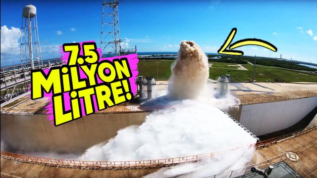 NASA, Soğutmak İçin Değilse Neden Roket Fırlatırken Milyonlarca Litre Su Fışkırtıyor?