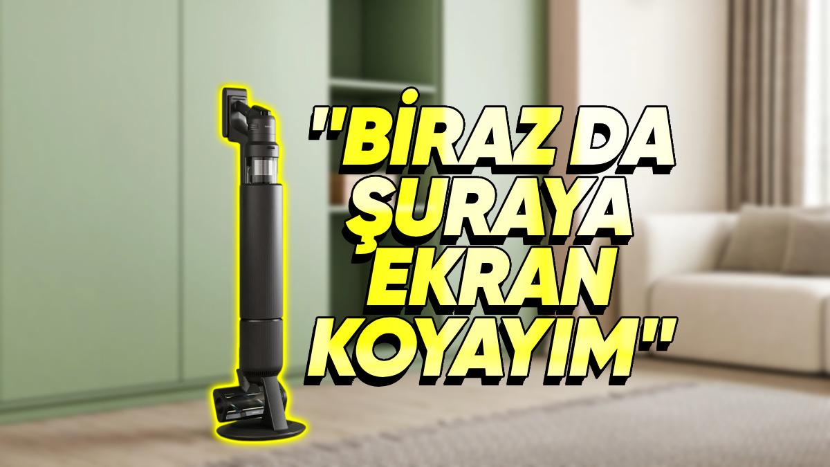 Samsung’un Yeni Dikey Süpürgesi, Gelen Mesaj ve Aramalarınızda Size Bildirim Gösterecek (Bi’ Süpürge Eksikti...)