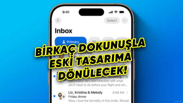iOS 18.5 ile Mail Uygulamasının Orijinal Tasarımına Dönmek Kolaylaşacak