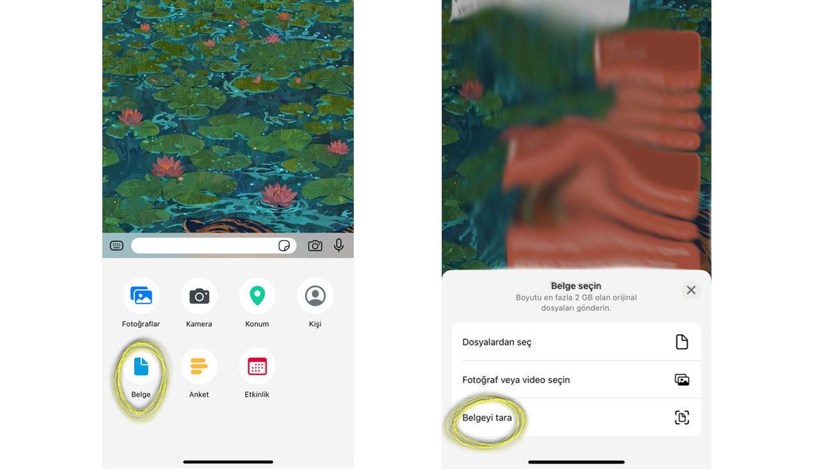 WhatsApp’tan Belgeleri Hızlı Bir Şekilde Tarayarak PDF Hâline Nasıl Getirebiliriz?