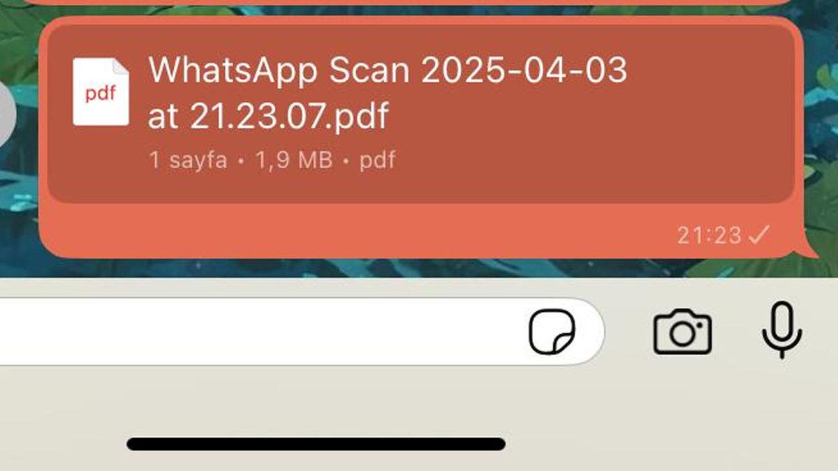 WhatsApp’tan Belgeleri Hızlı Bir Şekilde Tarayarak PDF Hâline Nasıl Getirebiliriz?