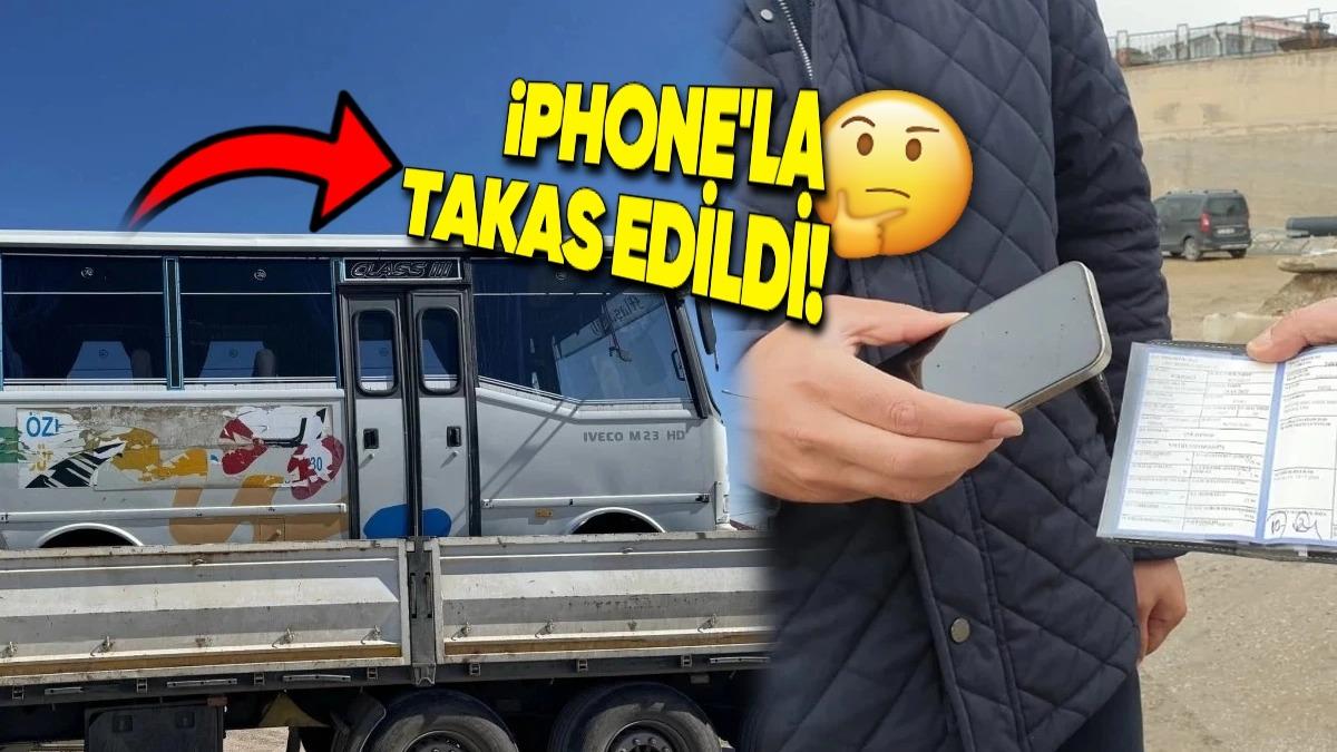Bir Vatandaş, Midibüsünü İkinci El iPhone 15 Pro ile Takas Etti [Video]