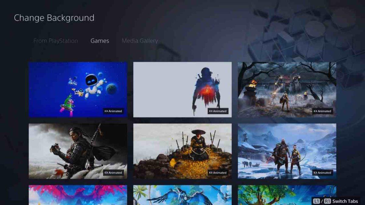 PlayStation 5’e Oyunlara Özel Animasyonlu Arka Planlar Geldi!