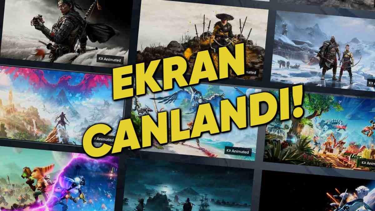 PlayStation 5’e Oyunlara Özel Animasyonlu Arka Planlar Geldi!
