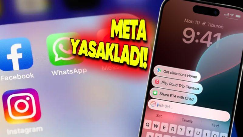 iPhone’un Yapay Zekâ Özellikleri Apple Intelligence’ın Facebook, Instagram ve WhatsApp’ta Kullanılması Yasaklandı: Peki Neden?