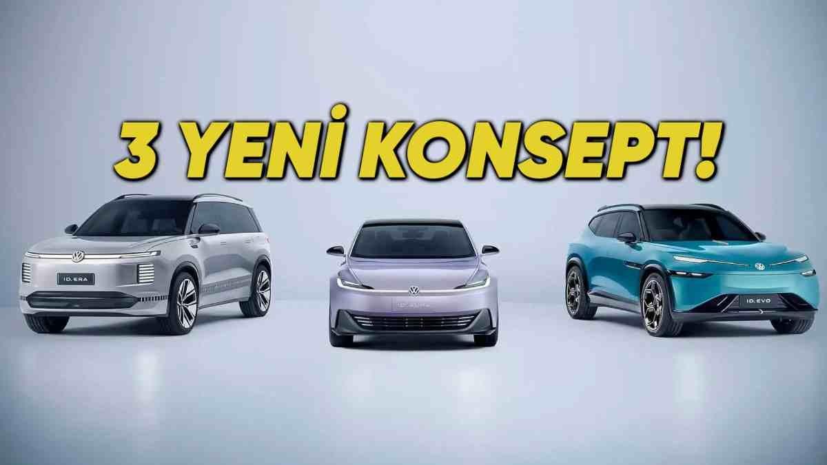 Volkswagen, Yapay Zekâ Destekli Üç Yeni Elektrikli Konsept Modelini Tanıttı