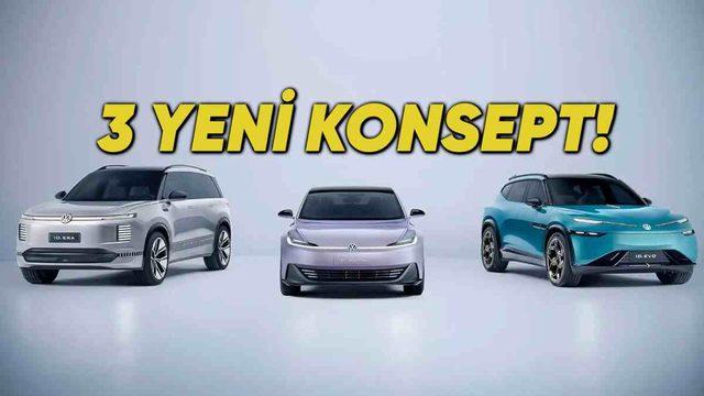 Volkswagen, Yapay Zekâ Destekli Üç Yeni Elektrikli Konsept Modelini Tanıttı
