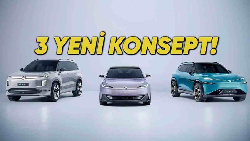 Volkswagen, Yapay Zekâ Destekli Üç Yeni Elektrikli Konsept Modelini Tanıttı